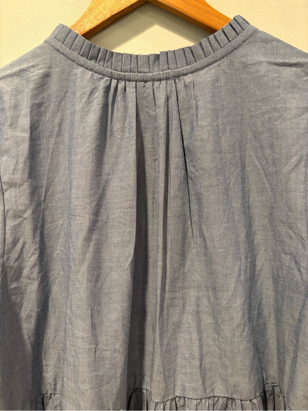 Tuckernuck Embroidered Chambray Long Sleeve Salty Paloma Caftan Sz S - Picture 15 of 15